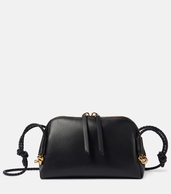 Bottega Veneta Concert Knot Mini leather pouch. Shop Bottega Veneta Crossbody Bags for women now.