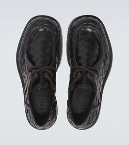 Bottega Veneta Haddock Intrecciato leather Derby shoes