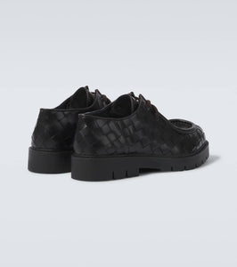 Bottega Veneta Haddock Intrecciato leather Derby shoes