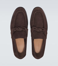 Bottega Veneta Astaire Knot suede loafers
