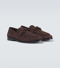 Bottega Veneta Astaire Knot suede loafers