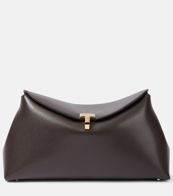 Toteme T-Lock Small leather clutch. Shop Toteme Clutches for women now.