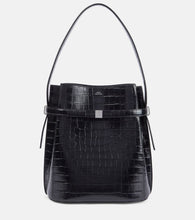 Toteme Belted Medium croc-effect leather tote bag. Shop Toteme Bucket Bags for women now.