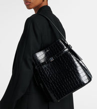 Toteme Belted Medium croc-effect leather tote bag