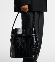 Toteme Belted Medium croc-effect leather tote bag