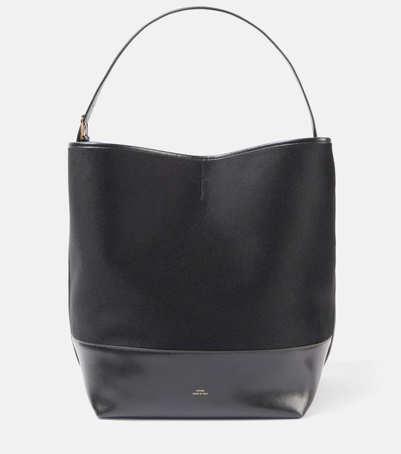Toteme Leather-trimmed doubl√É¬© tote bag. Shop Toteme Bucket Bags for women now.