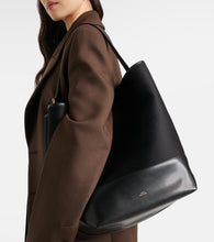 Toteme Leather-trimmed doubl√É¬© tote bag