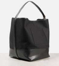 Toteme Leather-trimmed doubl√É¬© tote bag