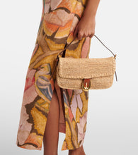 Staud Harlow raffia shoulder bag