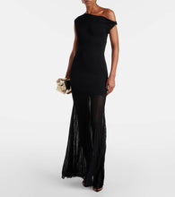 SIR Indigo Twist one-shoulder maxi dress