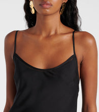 SIR Sage Flounce ruffled sheer silk maxi dress