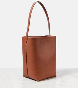 The Row Park N/S Medium leather tote bag