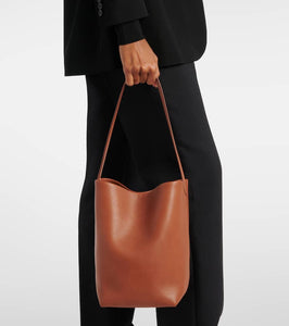 The Row Park N/S Medium leather tote bag