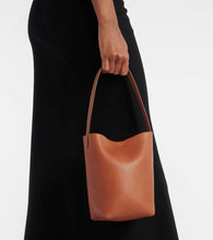 The Row Park N/S Small leather tote bag