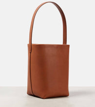 The Row Park N/S Small leather tote bag