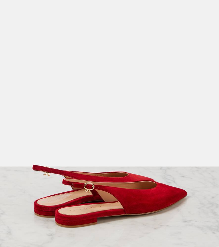 Gianvito Rossi Suede slingback flats