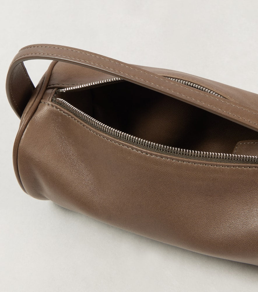 The Row Round '90s leather shoulder bag