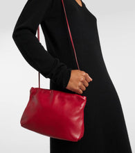 The Row Bourse leather clutch
