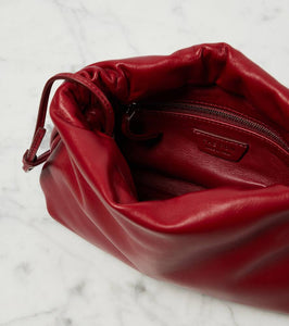 The Row Bourse leather clutch