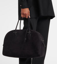 The Row India 15.75 suede tote bag