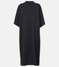 Balenciaga Logo cotton jersey midi dress