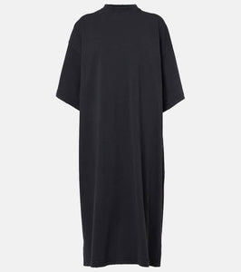 Balenciaga Logo cotton jersey midi dress