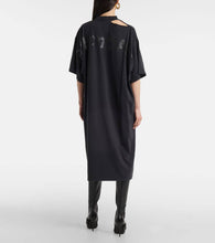 Balenciaga Logo cotton jersey midi dress