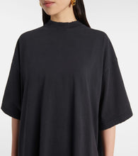 Balenciaga Logo cotton jersey midi dress