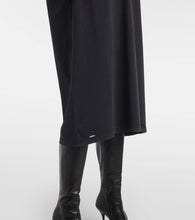 Balenciaga Logo cotton jersey midi dress