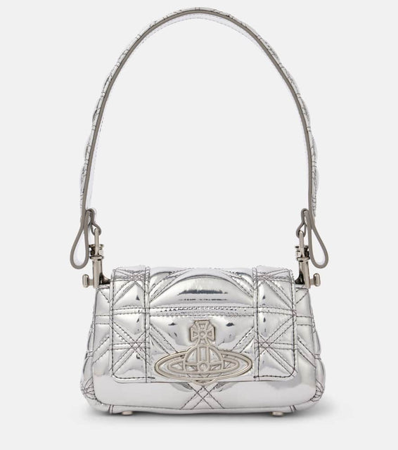 Vivienne Westwood Hazel Orb Small faux leather shoulder bag. Shop Vivienne Westwood Top-Handle Bags for women now.