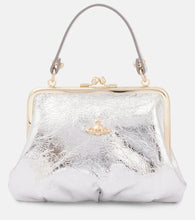 Vivienne Westwood Granny metallic leather tote bag. Shop Vivienne Westwood Top-Handle Bags for women now.