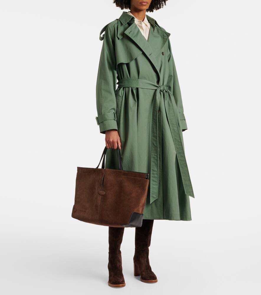 Tod's Di Bag Folio Medium suede tote bag