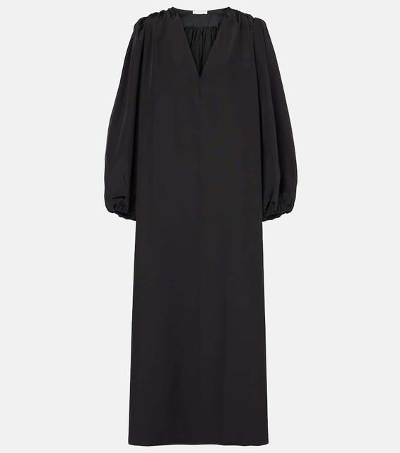 The Row Beauvoir silk and wool maxi dress