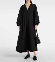 The Row Beauvoir silk and wool maxi dress