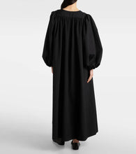 The Row Beauvoir silk and wool maxi dress