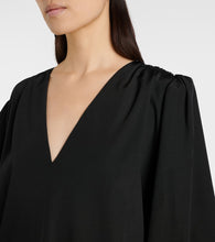 The Row Beauvoir silk and wool maxi dress