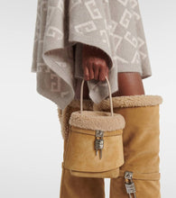 Givenchy Shark Lock Medium suede bucket bag