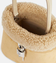 Givenchy Shark Lock Medium suede bucket bag