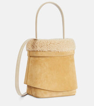 Givenchy Shark Lock Medium suede bucket bag