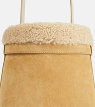 Givenchy Shark Lock Medium suede bucket bag