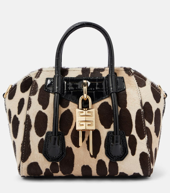 Givenchy Antigona Toy Lock calf hair tote bag. Shop Givenchy Top-Handle Bags for women now.