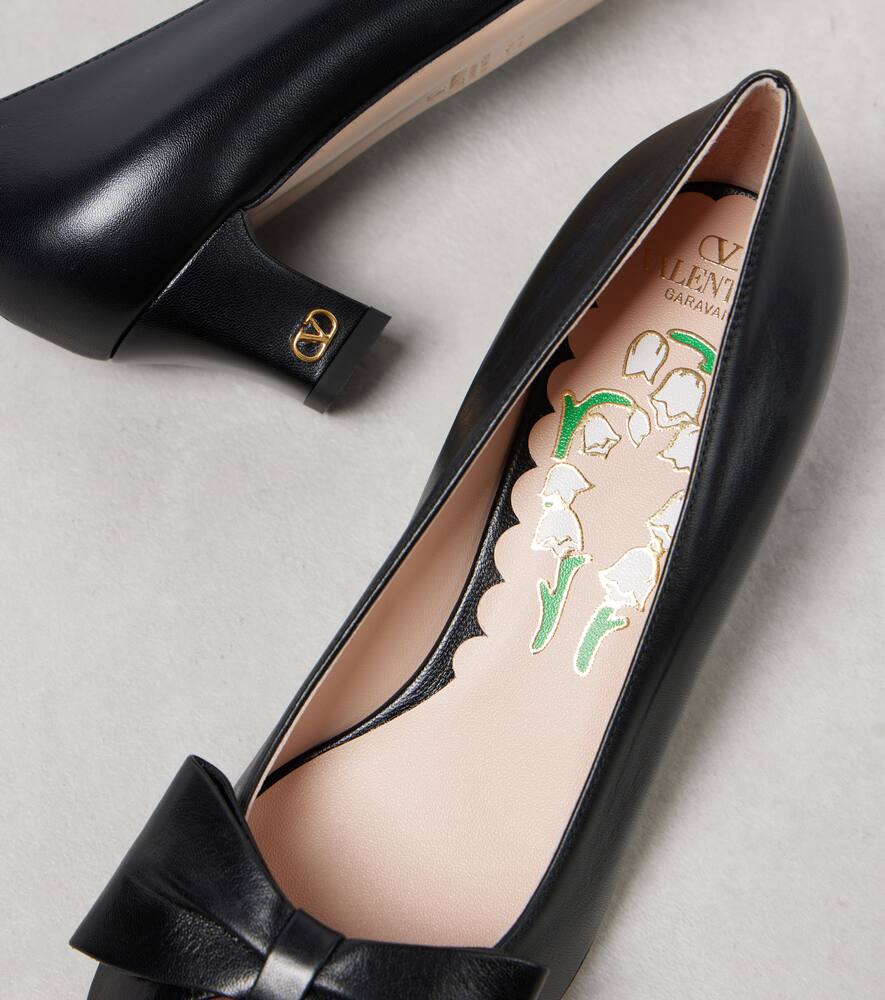 Valentino Garavani Bowow 45 leather pumps