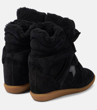 Isabel Marant Bekett 70 shearling-trimmed sneakers