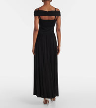 Simkhai Amarantha off-shoulder draped jersey maxi dress