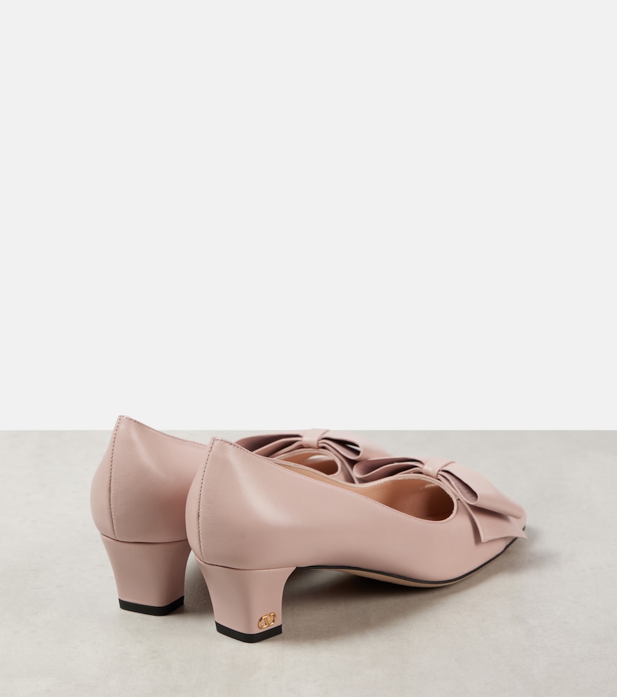 Valentino Garavani Bowow 45 leather pumps