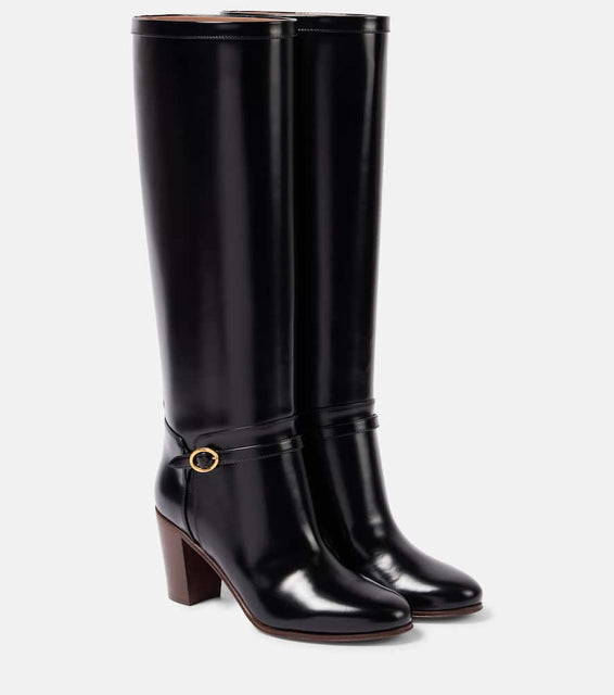 Valentino Garavani Pattie 75 leather knee-high boots