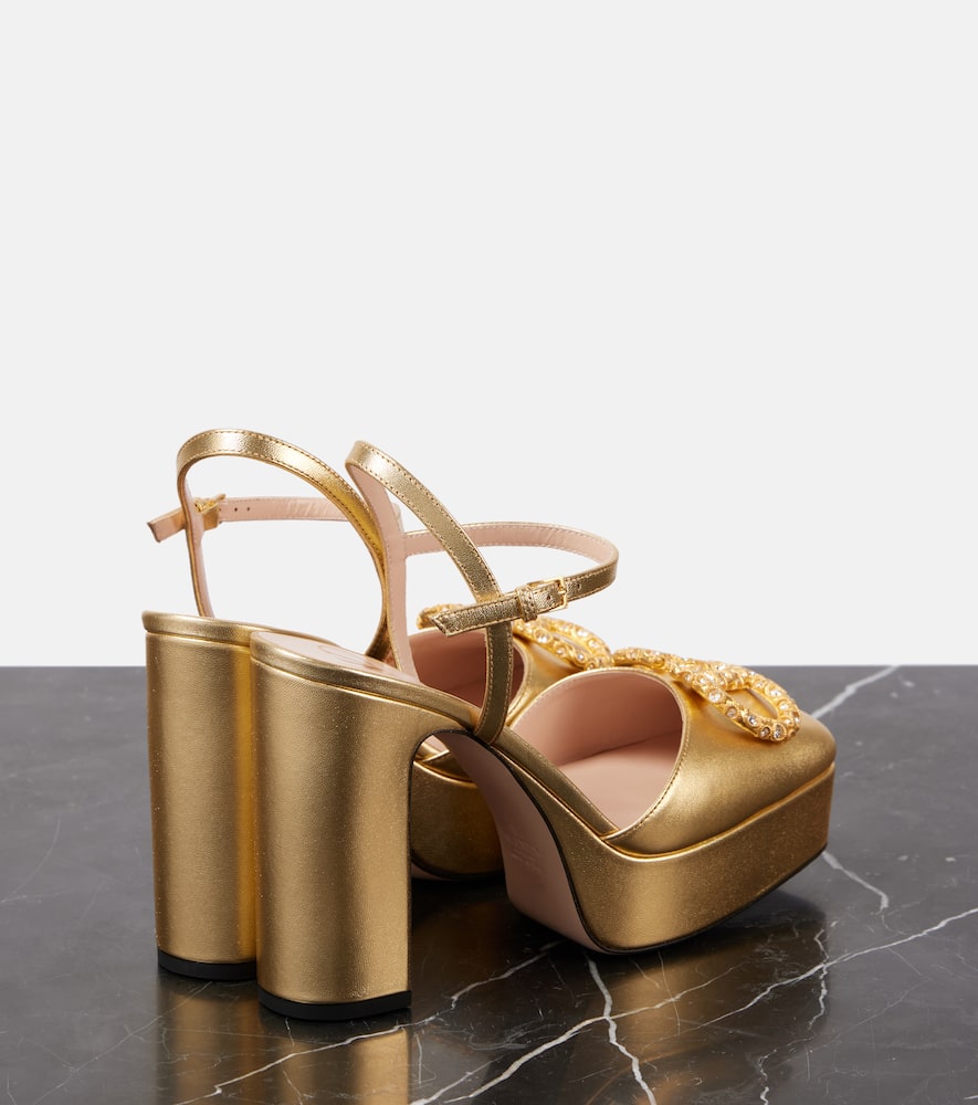 Valentino Garavani VLogo Signature leather platform pumps