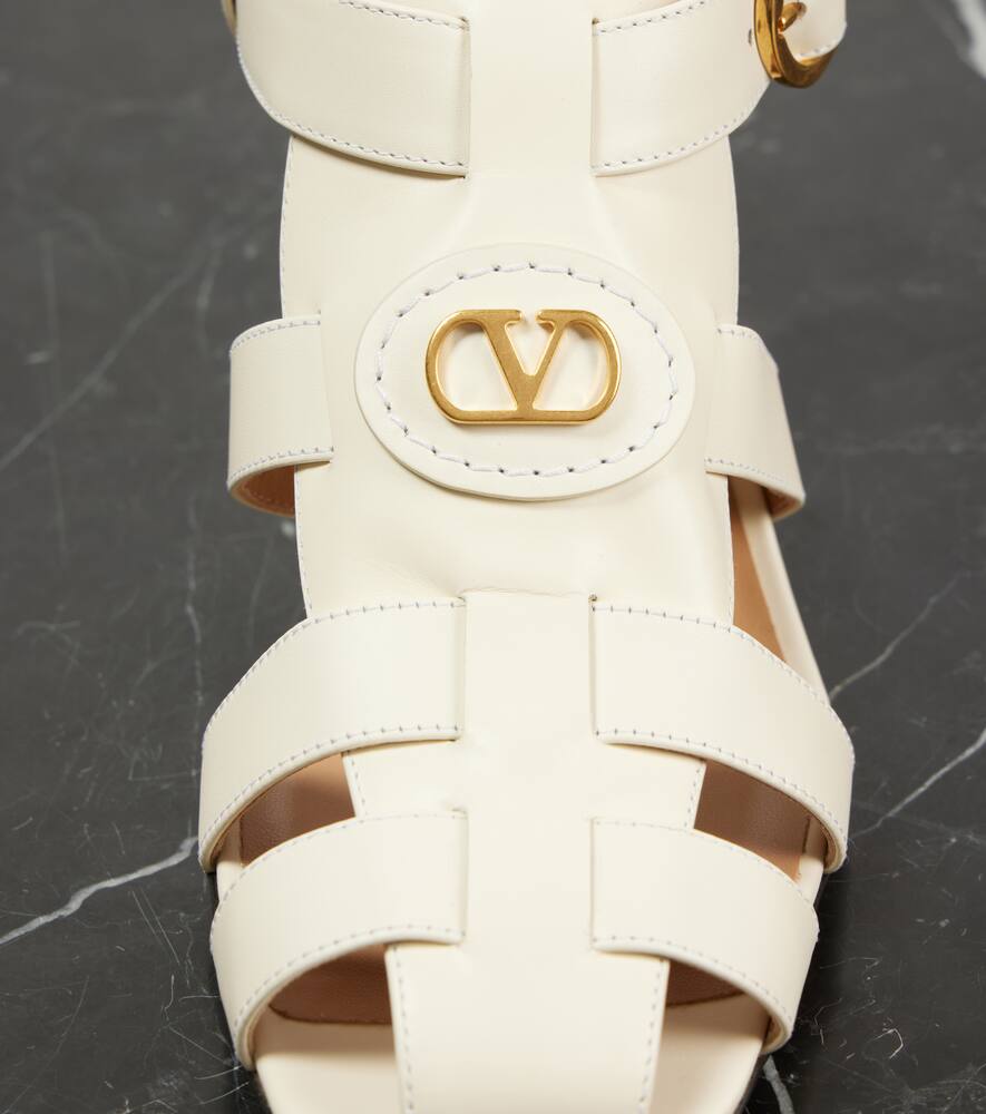 Valentino Garavani VLogo Signature 75 leather fisherman sandals