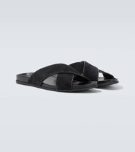 Manolo Blahnik Chiltern suede slides