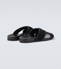 Manolo Blahnik Chiltern suede slides